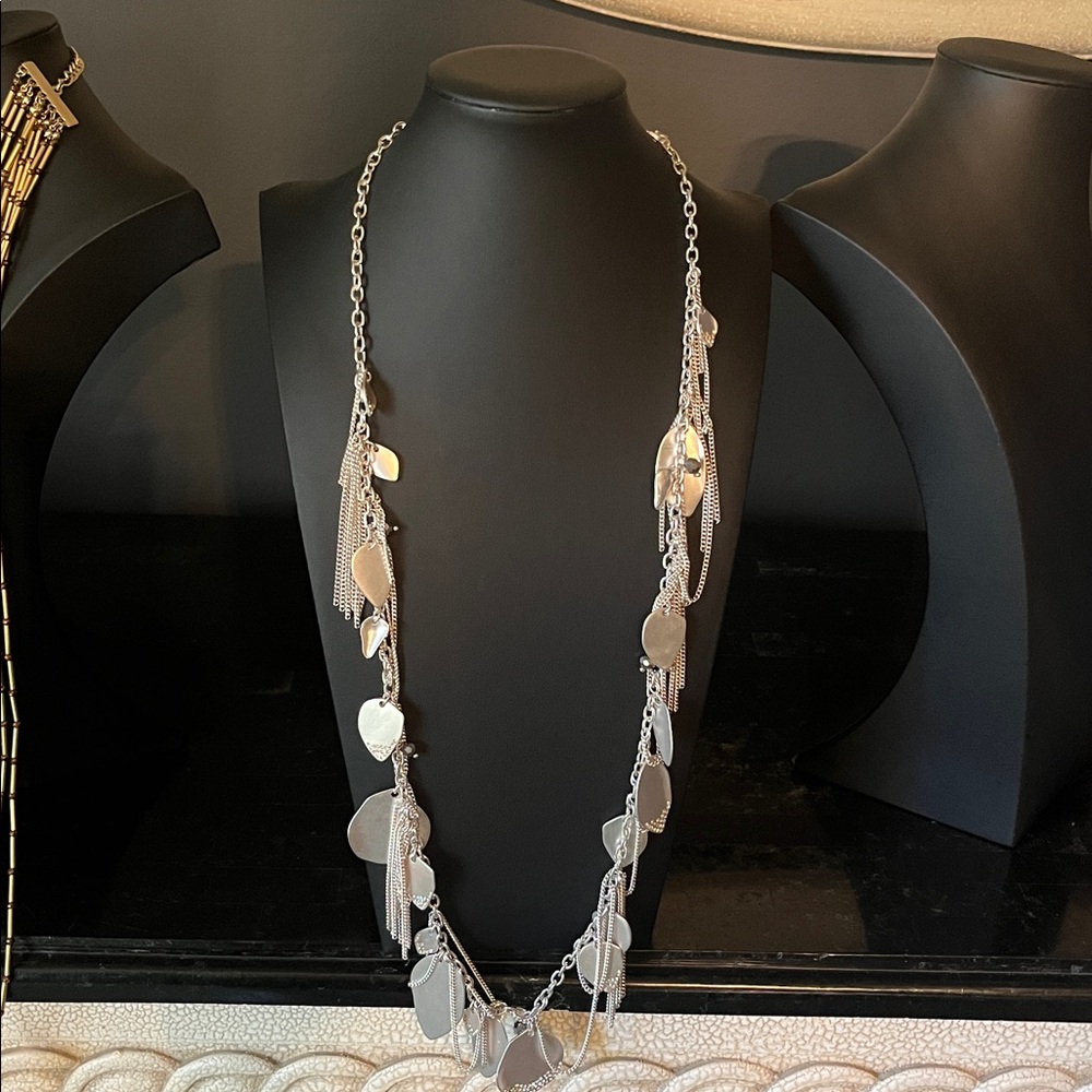 #0001.  Silver Leaf Necklace